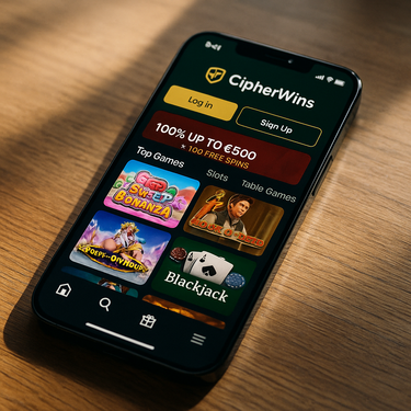 CipherWins - Mobiel Gokken Platform - Responsive Design